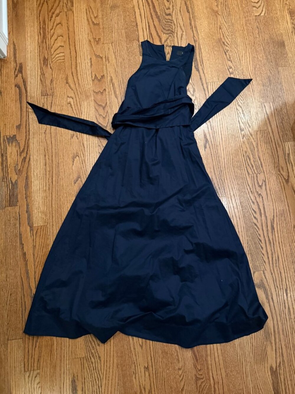 Banana Republic Navy Tie Waist Midi Dress Size 2